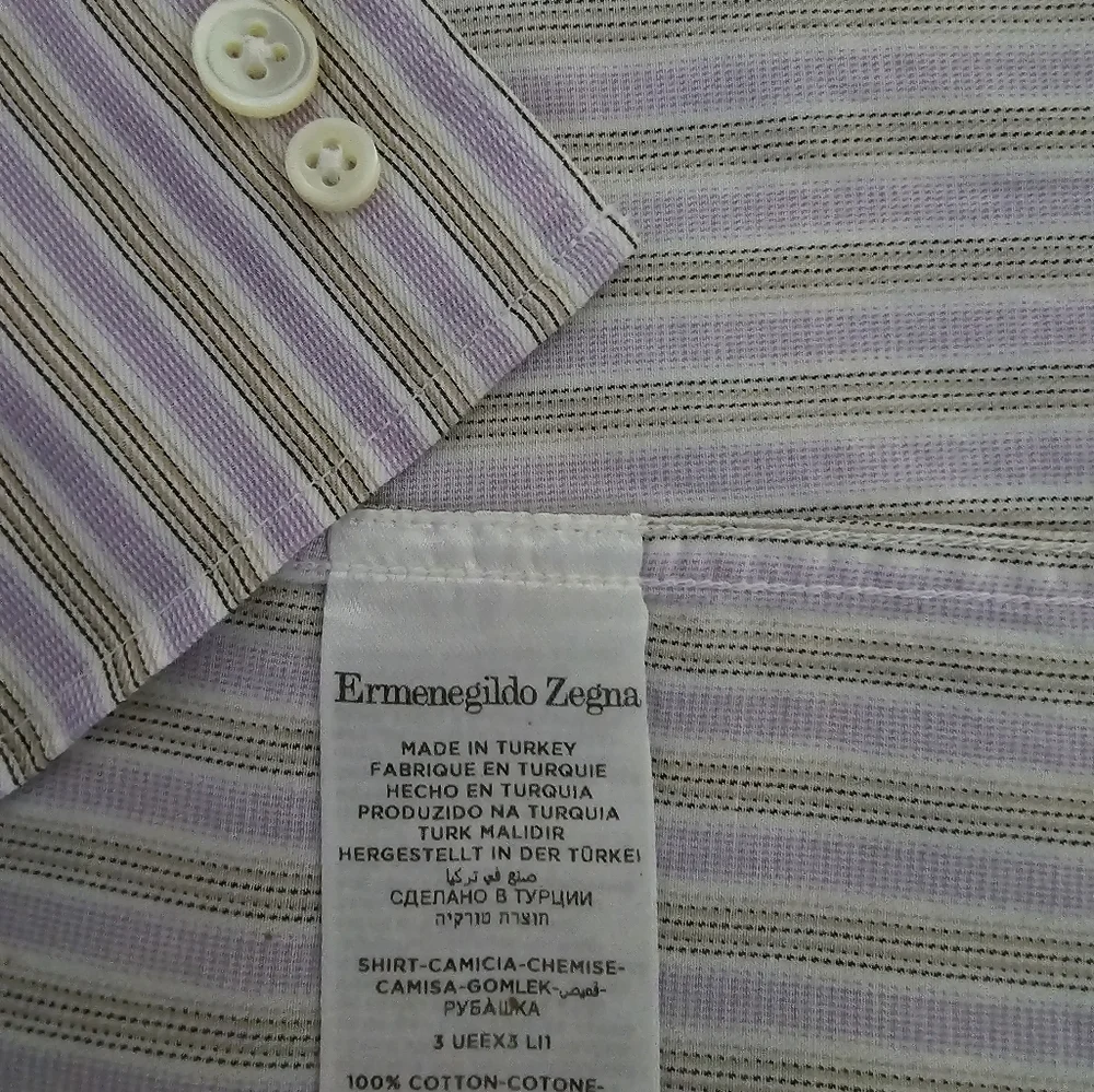 Ermenegildo Zegna Long Sleeve Shirt (XL)‎